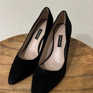 Nine West Black Suede Heels